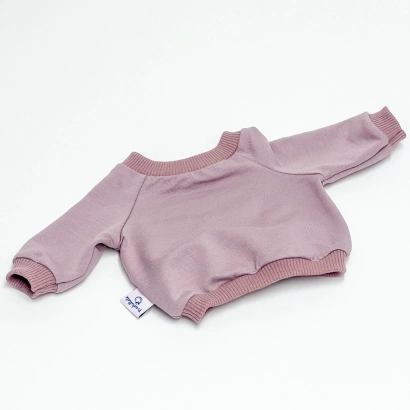 Fioletowa dresowa bluza dla lalki Baby Born 42 cm
